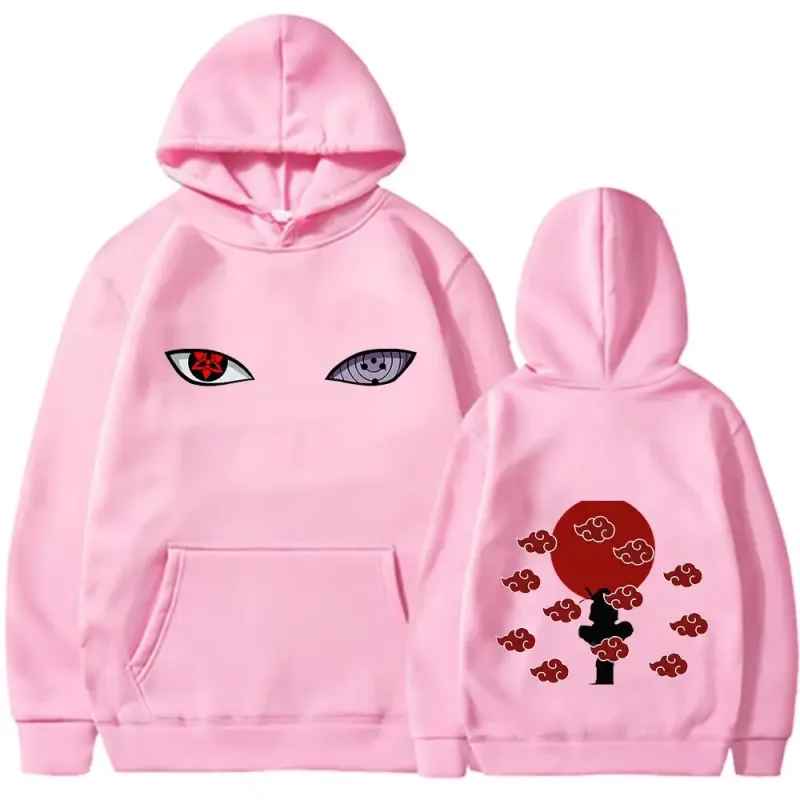 Naruto Itachi Hoodie Akatsuki Crow Anime Print Street Styles Unisex Men Women Oversized Casual Sweatshirts Long Sleeve — image 10