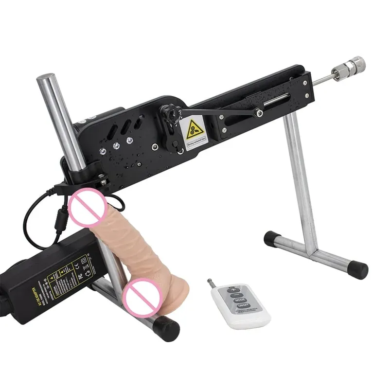 Alkalmazás által vezérelt némító, nagy teljesítményű, 70 W-os vibrátor szexgép Vac-u-Lock vibrátortartozékokkal és pumpáló pisztollyal, felnőtt játékkal