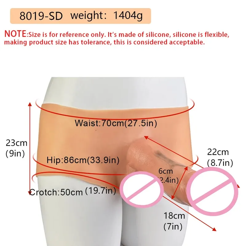 Silicone Strapon Lifelike Dildo Pants Wearable Solid Large Penis Sex Toys For Women Lesbian Couple Sex