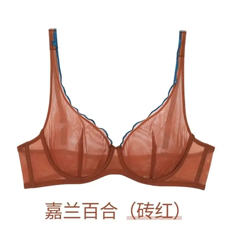 Womens Non Padded Lingerie Set Push Up Bra Full Cup Lightweight Summer Push Up Bra for Women Ultra Thin Support Bra Best Seller