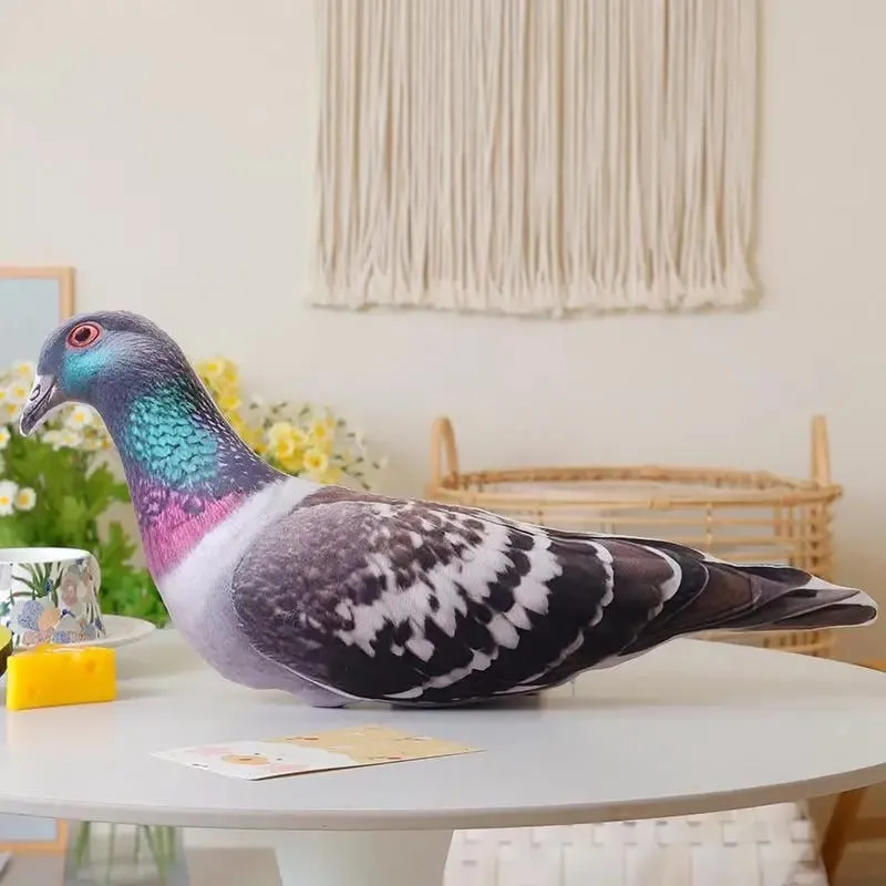 Rooster plüssdobó párna Élethű 3D nyomtatás Puha pihe-puha kényelmes párna irodai székhez dekor pihenőpárna dolgozóknak