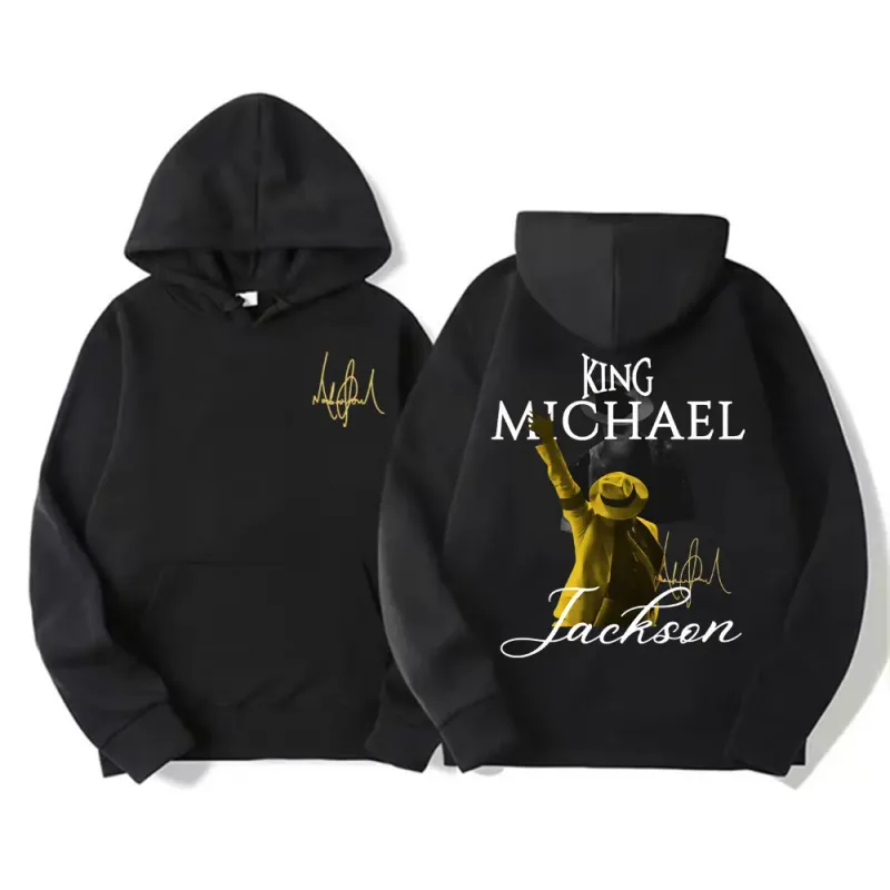 King of Pop Michael Jackson Tour Sweatshirts Men's Clothing Vintage High Street Hoodies Male Casual Long Sleeve Pullovers Hoodie — image 1