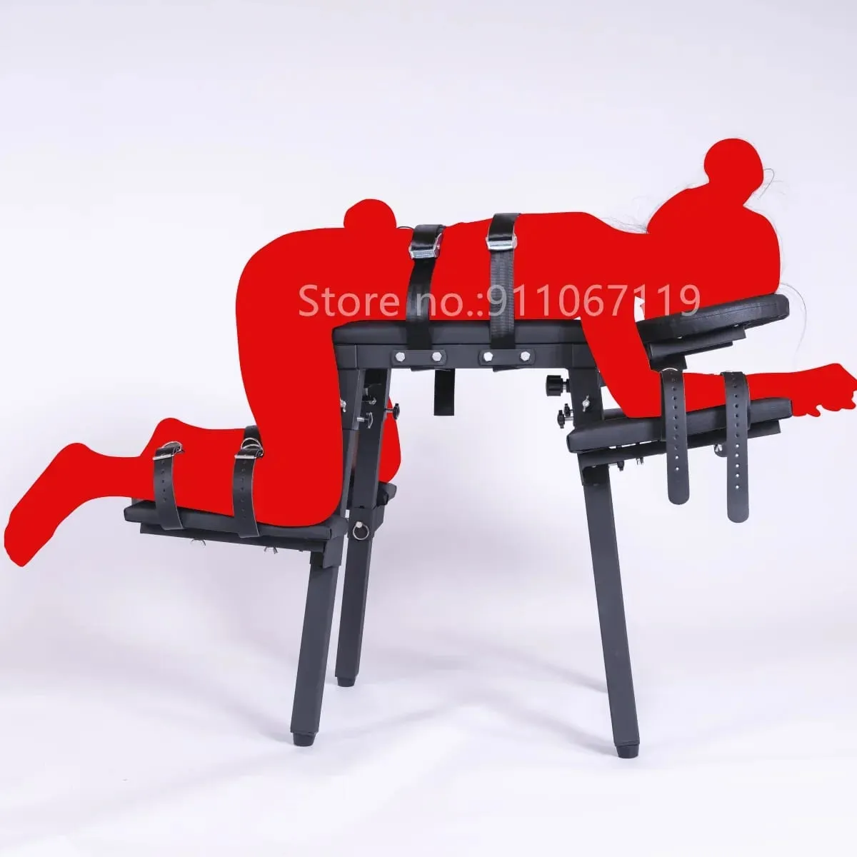 Nagy szexbútorok női maszturbáló géppel, vibrátor bilinccsel, bokabilincsel Bondage Gear szexjátékok nőknek, férfiaknak, felnőtteknek