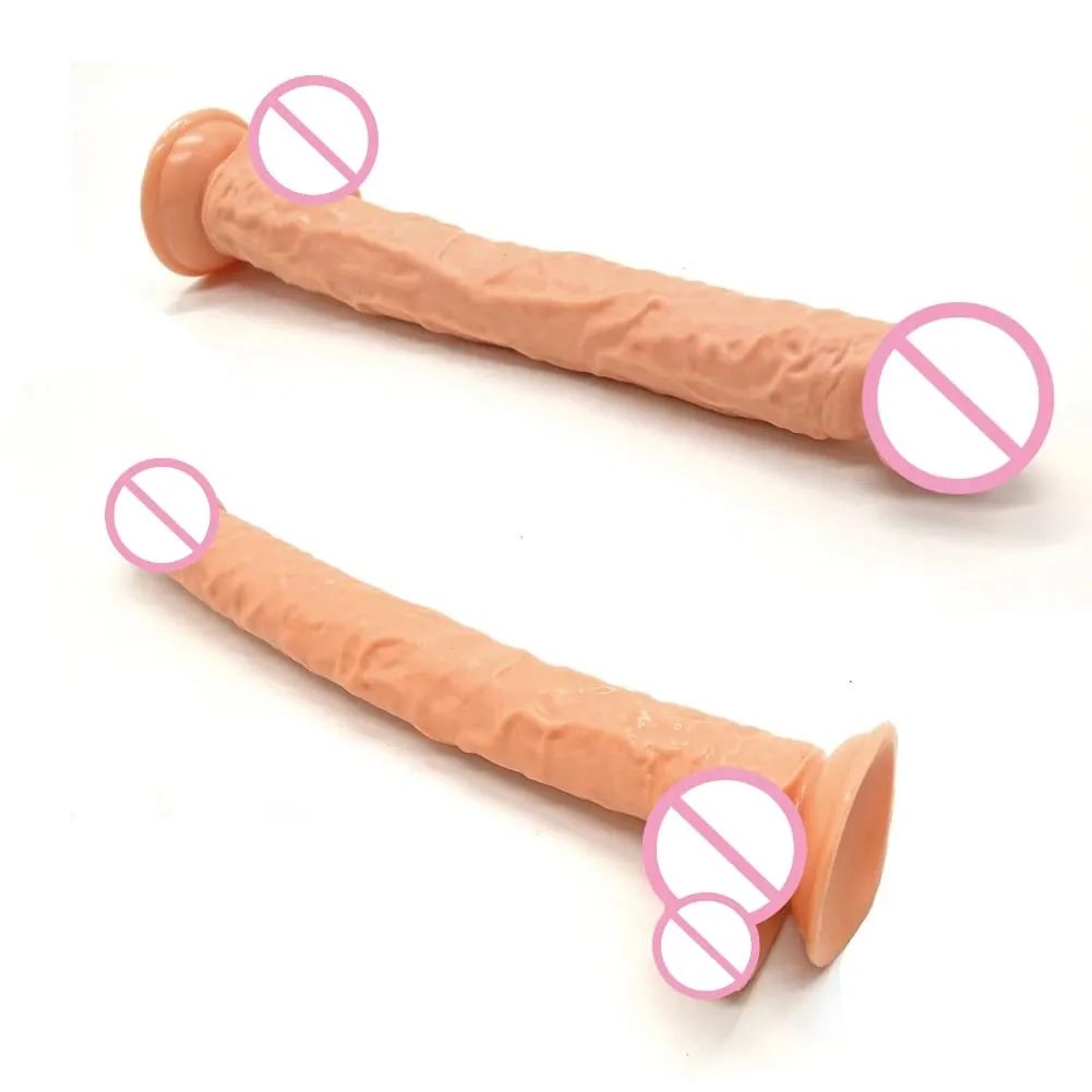 40 cm-es valósághű, hosszú műpénisz, nagy pénisz Hatalmas műpénisz hüvelyi maszturbáció G pont stimuláló anális fenékdugó női szexuális játékok 18+ — image 1