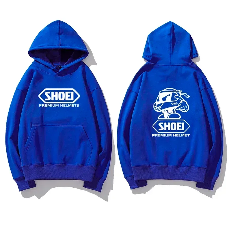 Motorcycle Helmet Theme Graphic Hoodie Unisex Front Likod Double Print Biker Drawstring Hooded Sweatshirt Casual Pullover Top — image 11