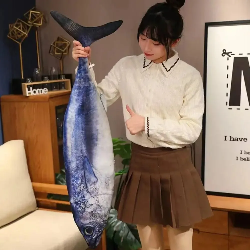 Μαξιλάρι καναπέ PP Cotton Simulation Sea Fish Stuffed Funny Sea Fish Stuffed Tuna Grouper Ψάρια Μαξιλάρι ύπνου Υπνοδωμάτιο