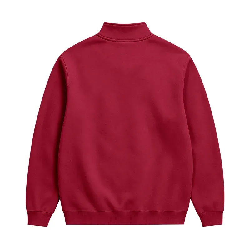 Homens 2026 outono inverno item quente velo forrado gola solta vintage moletom casual commuter moda masculina outerwear diário — image 7