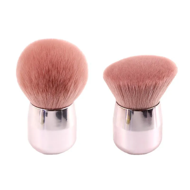 1/2 pièces moelleux poudre libre Blush pinceaux Portable MINI luxe maquillage brosse voyage cosmétique maquillage outils pour femmes filles — image 6
