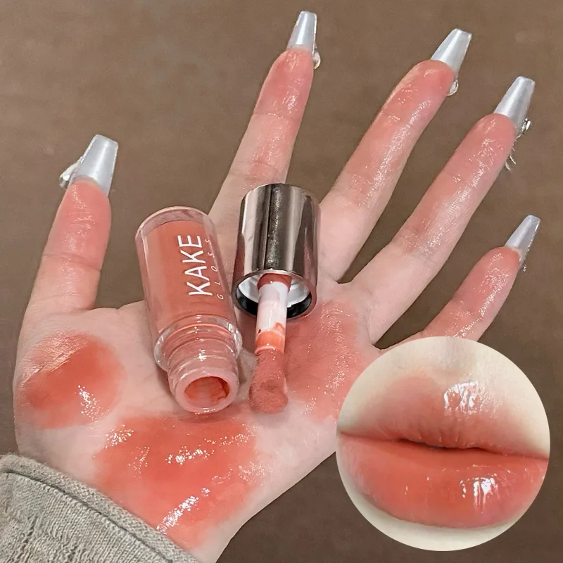 מראה שפתון נוזלי לחות ג'לי חום מים Light Lip Glaze סקסי ליפ גלוס עמיד לאורך זמן גוון שפתיים עירום איפור קוסמטיקה — image 13