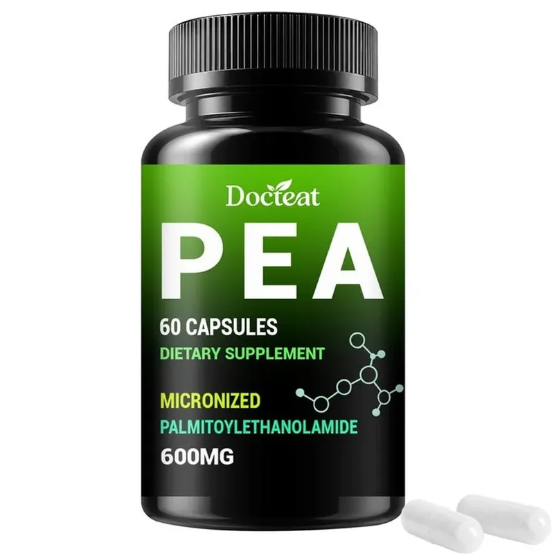 Κάψουλες Docteat PEA 600 mg Micronized Palmitoylethanolamide Supports Compound Balance Maintenance Comfort and Ease 60 κάψουλες