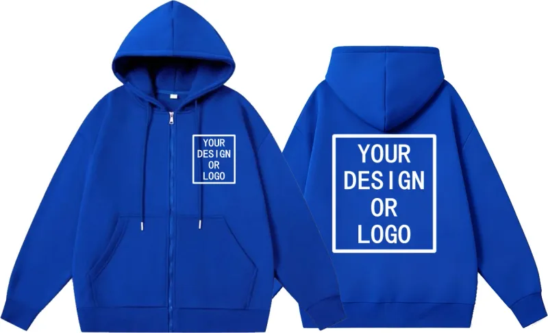 Personalisieren Sie Ihr eigenes Markenlogo/Bild mit Ihrem eigenen Design, personalisierbar, für Männer und Frauen, DIY-Reißverschluss-Kapuzenpullover, lässiger Kapuzenpullover, neuer Pullover