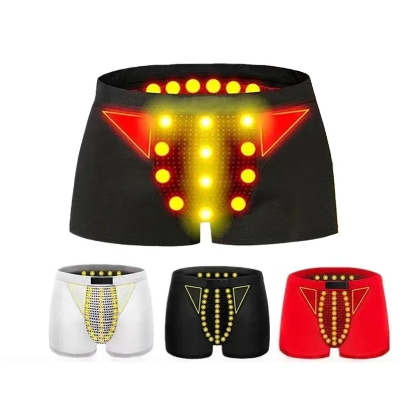 1Pcs Men Magnetic Therapy Boxer Briefs Breathable Comfortable Underwear with 22 Health Magnets for Blood Circulation L-6XL Size — image 2