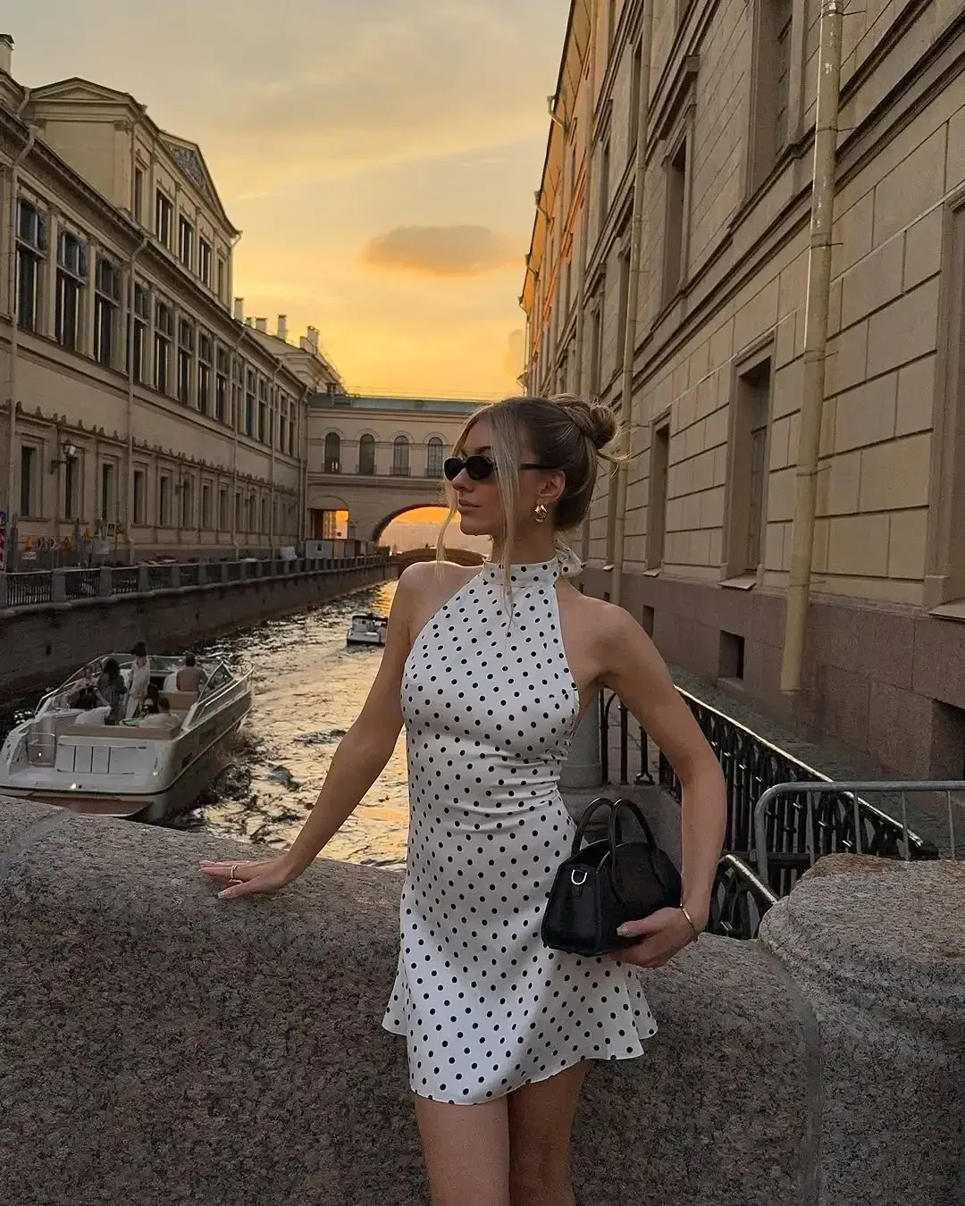 Elegáns hát nélküli, pöttyös kötőfék ruha, ujjatlan, vállfűzős női mini Vestidos 2026 nyári hölgy ünnepi parti köntös — image 3