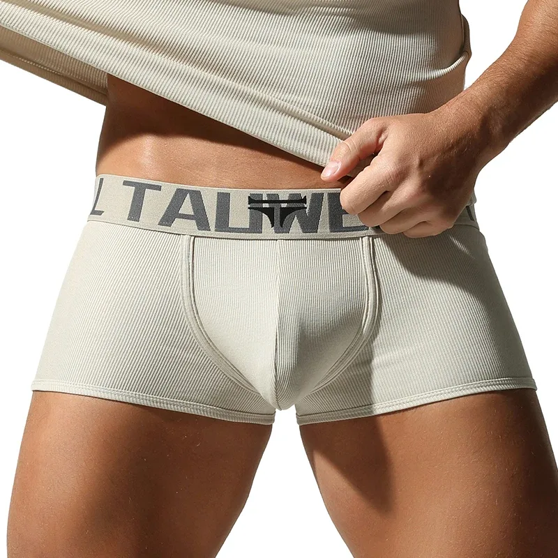 Roupa íntima masculina, shorts boxer de alta qualidade, cor sólida, alta elasticidade, ajuste fino, respirável