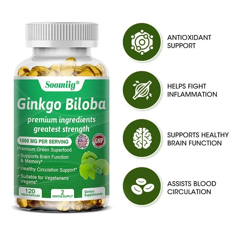 Ginko Biloba kapszula – Agy-kiegészítő a memóriáért és a fókuszért – Ginkgo Biloba kiegészítők a jó látásért