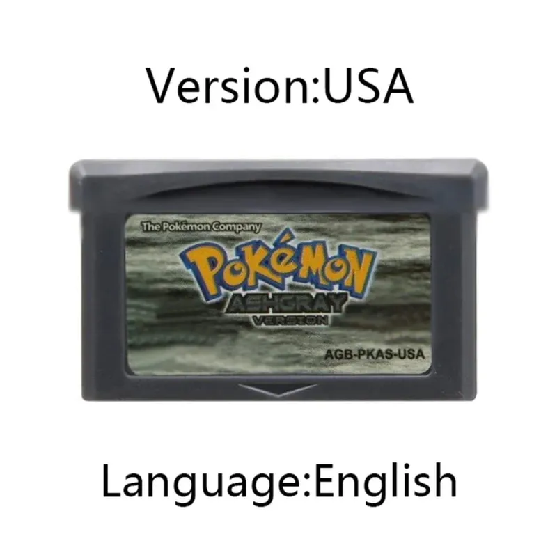 GBA Pokemon Game Cartridge 32-bit Κονσόλα παιχνιδιών βίντεο Κάρτα AshGray Liquid Crystal Light Platinum Moemon Emerald Αγγλική γλώσσα — image 3