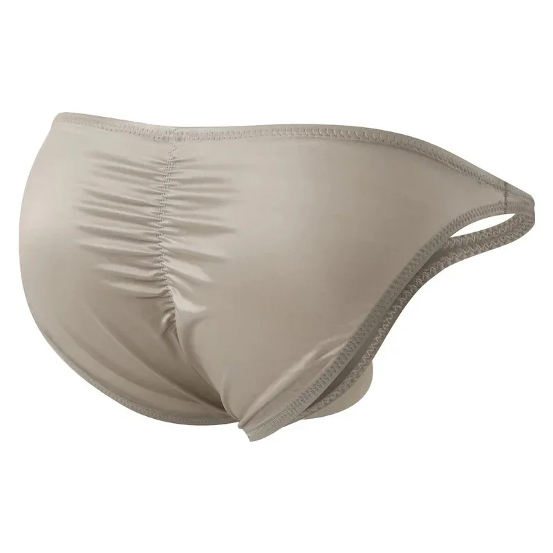 Cuecas de ginástica masculinas de cintura baixa, roupa íntima de cetim suave para treinamento esportivo, musculação, ultrafina, secagem rápida, treino de fitness, levantamento de bunda — image 2