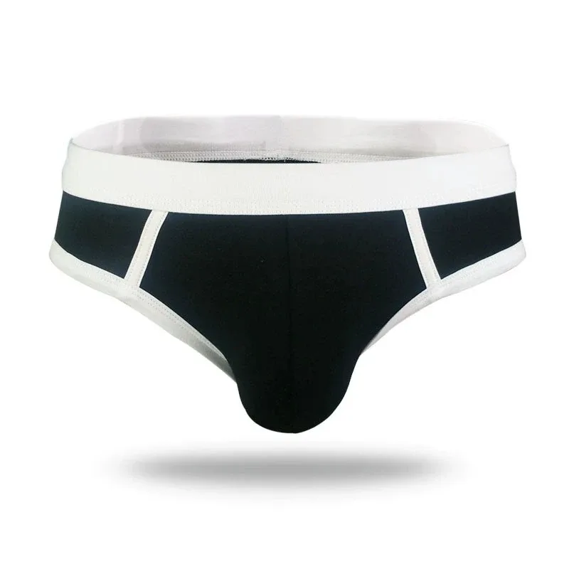 4PCS Men Cottn Briefs Underwear Simple Breathable Low Waist Lingerie Underpants Male Homewear Trunks Calzoncillos — image 5