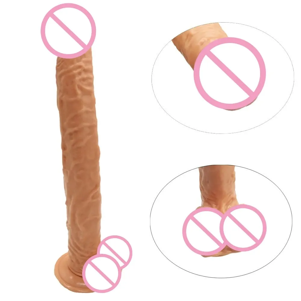 40 cm-es valósághű, hosszú műpénisz, nagy pénisz Hatalmas műpénisz hüvelyi maszturbáció G pont stimuláló anális fenékdugó női szexuális játékok 18+ — image 6