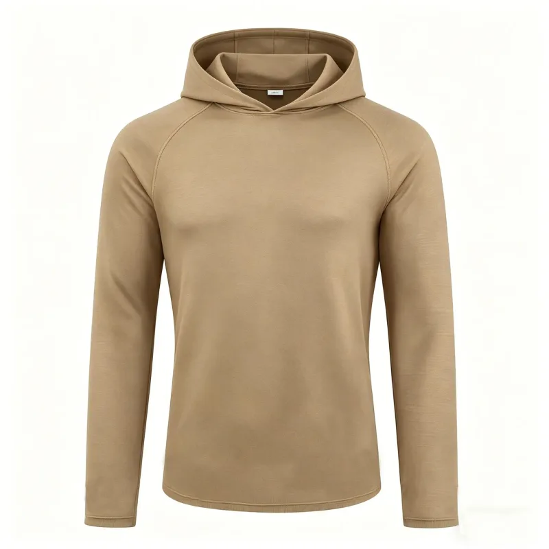 Hoodies de manga longa dos homens camisas de proteção solar sólido secagem rápida camiseta dos homens musculação fitness muscular sportwear roupas de ginásio — image 10
