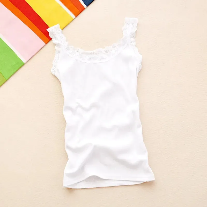 Camisole Lingere גופיית תחרה לבנה שחורה אפוד שינה ברלט קרופ טופ סקסי Camis Slim מחוך גופייה — image 9