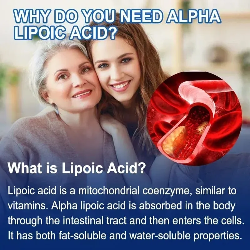 R-Lipoic Acid - Powerful Antioxidant Properties Helps Maintain Cells Energy & Skin Health Cardiovascular Health — image 3
