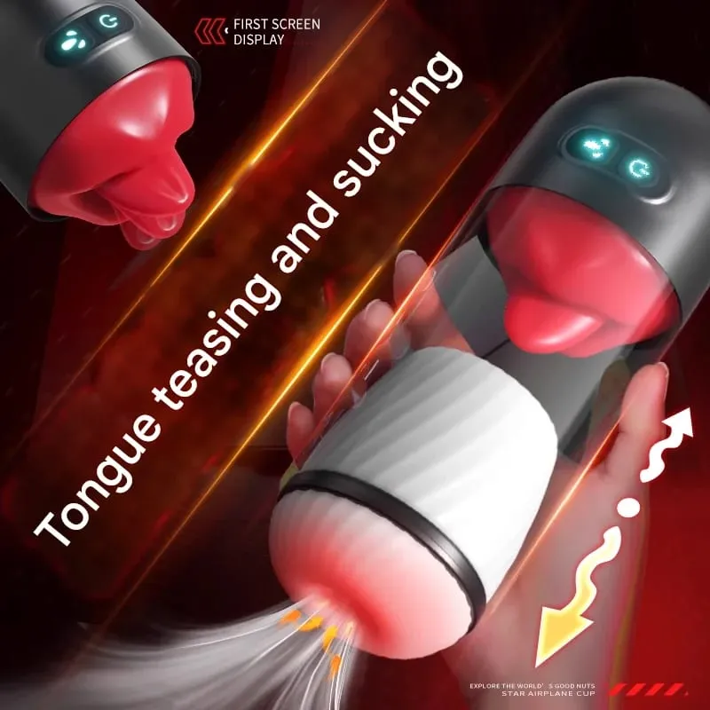 Male Masturbator Penis Training APP Control Automatic Masturbation Cup Licking Blowjob Masturbator 9 Powerful Modes Sex Toys Men — image 3