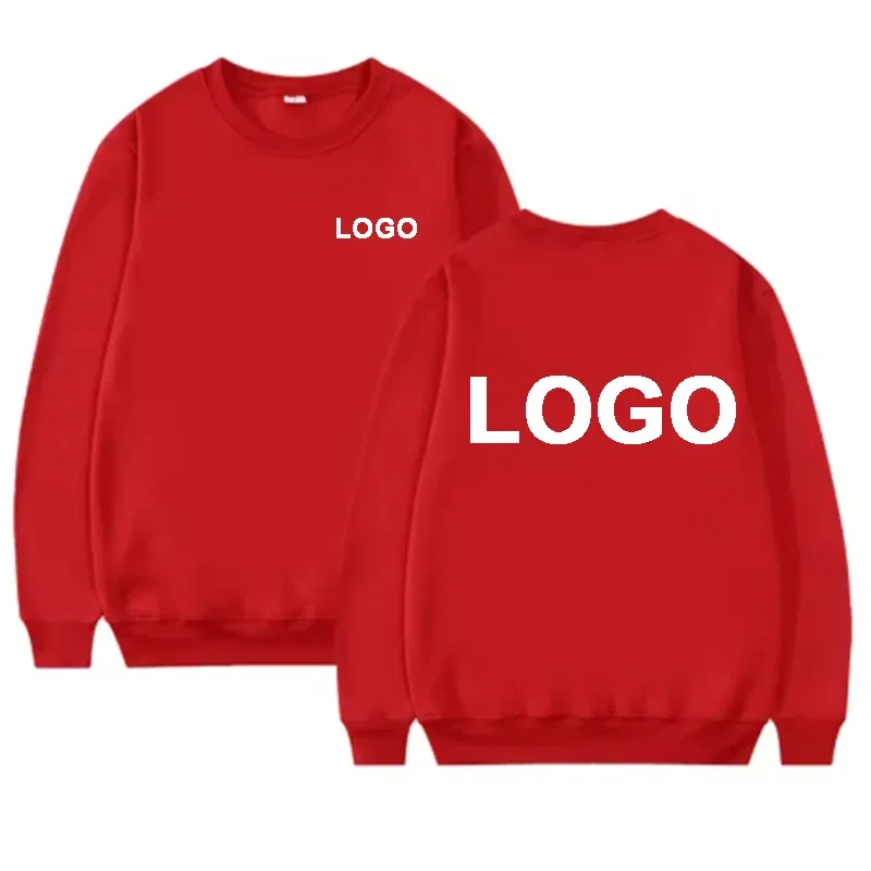 DIY Design Round Neck Hoodies Men Fashiong Customized Printed Loose Long Sleeve Pullover Women Casual Streetwear Sweatshirts — image 10