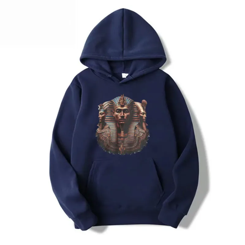 Egyptian Pharaoh Graphic Ancient Egypt Art Meme Hoodie Men Women Vintage Fashion Humor Long Sleeve Hooded Sweatshirts Streetwear — image 4