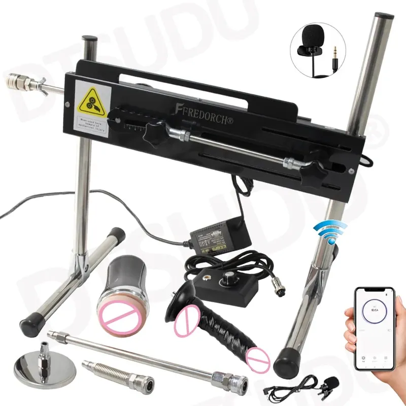 Dildo-120W Automatic Dildo Machine 3-15cm Super Silent Masturbation Dildo Sex Machine Adult Couple Sex Toy Female Male Sex Toy
