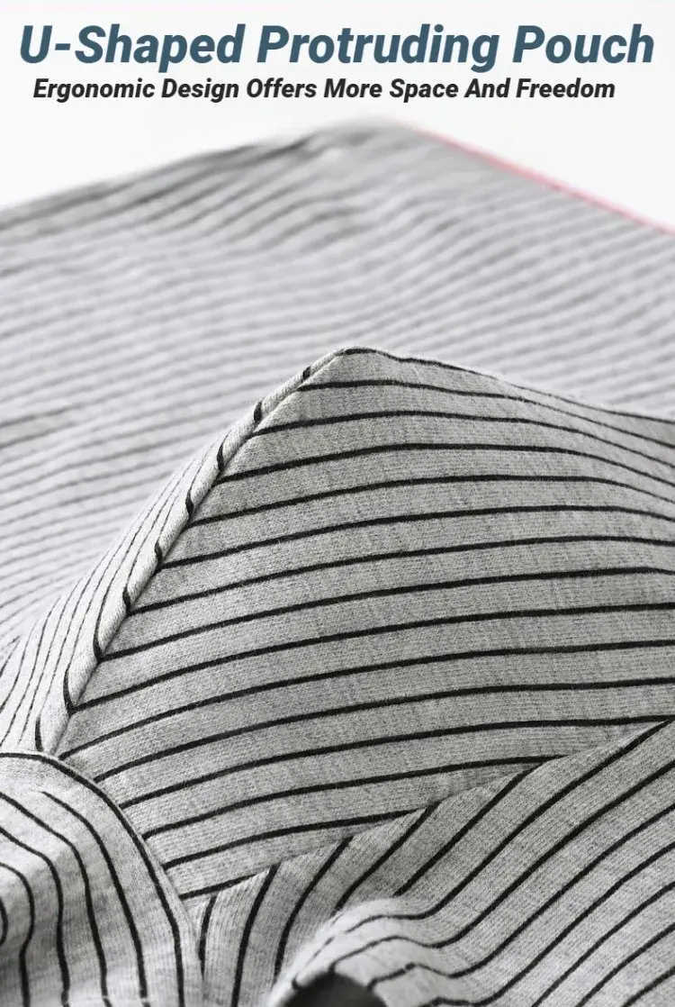 Men's Boxer Underwear Soft Breathable And Comfortable Briefs Striped Trendy Personality Casual Loose Boxers Panties Stylish — image 6