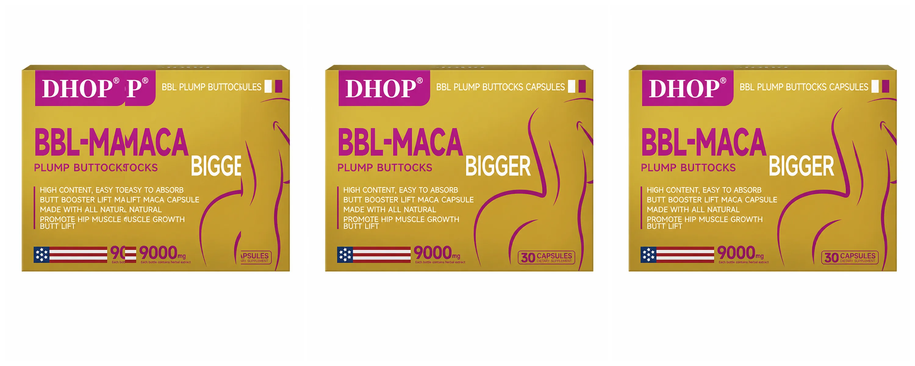 Κάψουλες Plump Buttocks with Pueraria Mirifica Creatine και Deep Sea Fish Collagen Peptide Easy Absorb 30 Κάψουλες — image 9