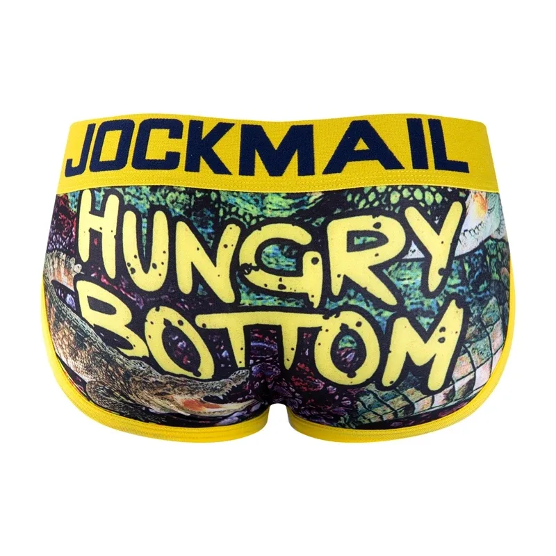 Mapaglarong masaya Sexy Men Underwear Print Underpants Ice silk Briefs Cueca Gay Male Panties Slip 21 Pattern design Shorts — image 43