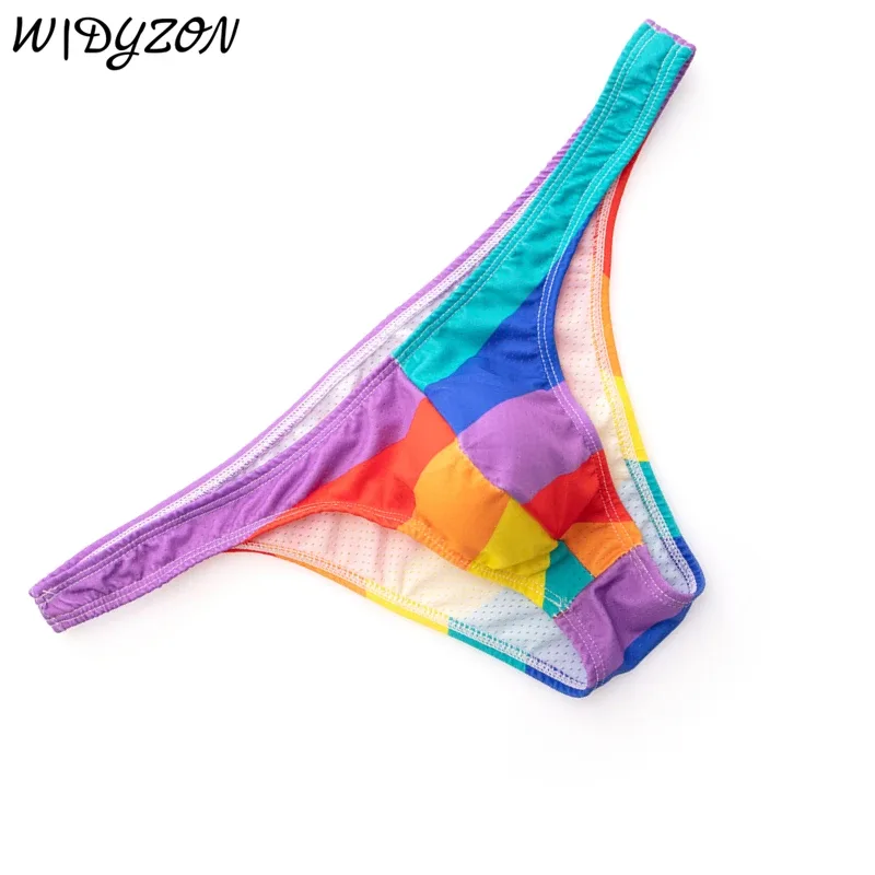 Tryckta trosor Herr Underkläder Sexiga Slip Hombre Bikinitrosor Man U Konvexa kalsonger Cuecas Calzoncillos Mesh Herrunderkläder — image 1