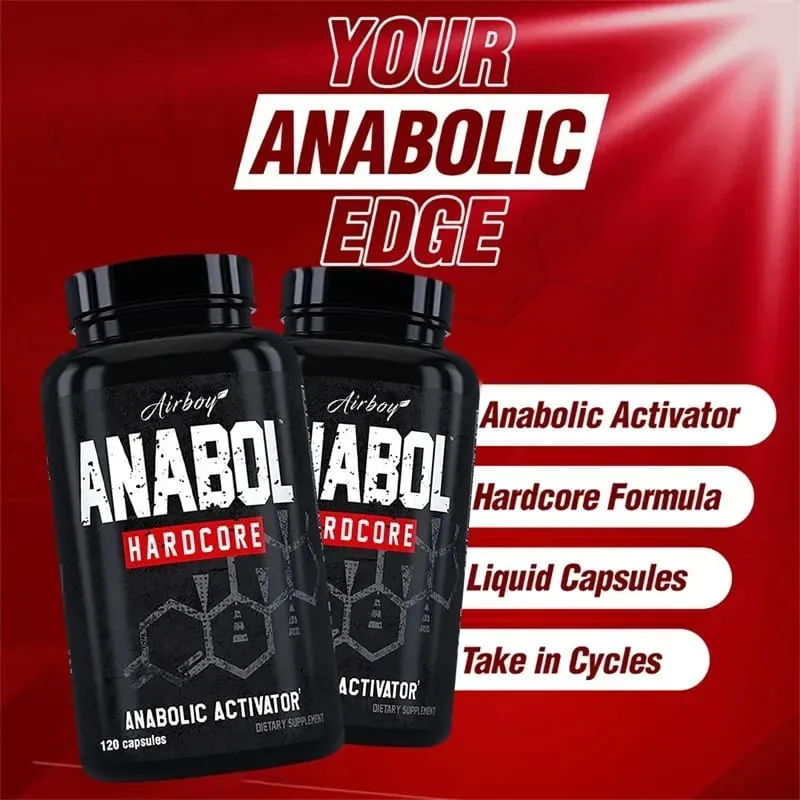 Anabol Hardcore Supplement - Muscle Growth Improved Endurance Stress and Mood Relief and Overall Health — image 5