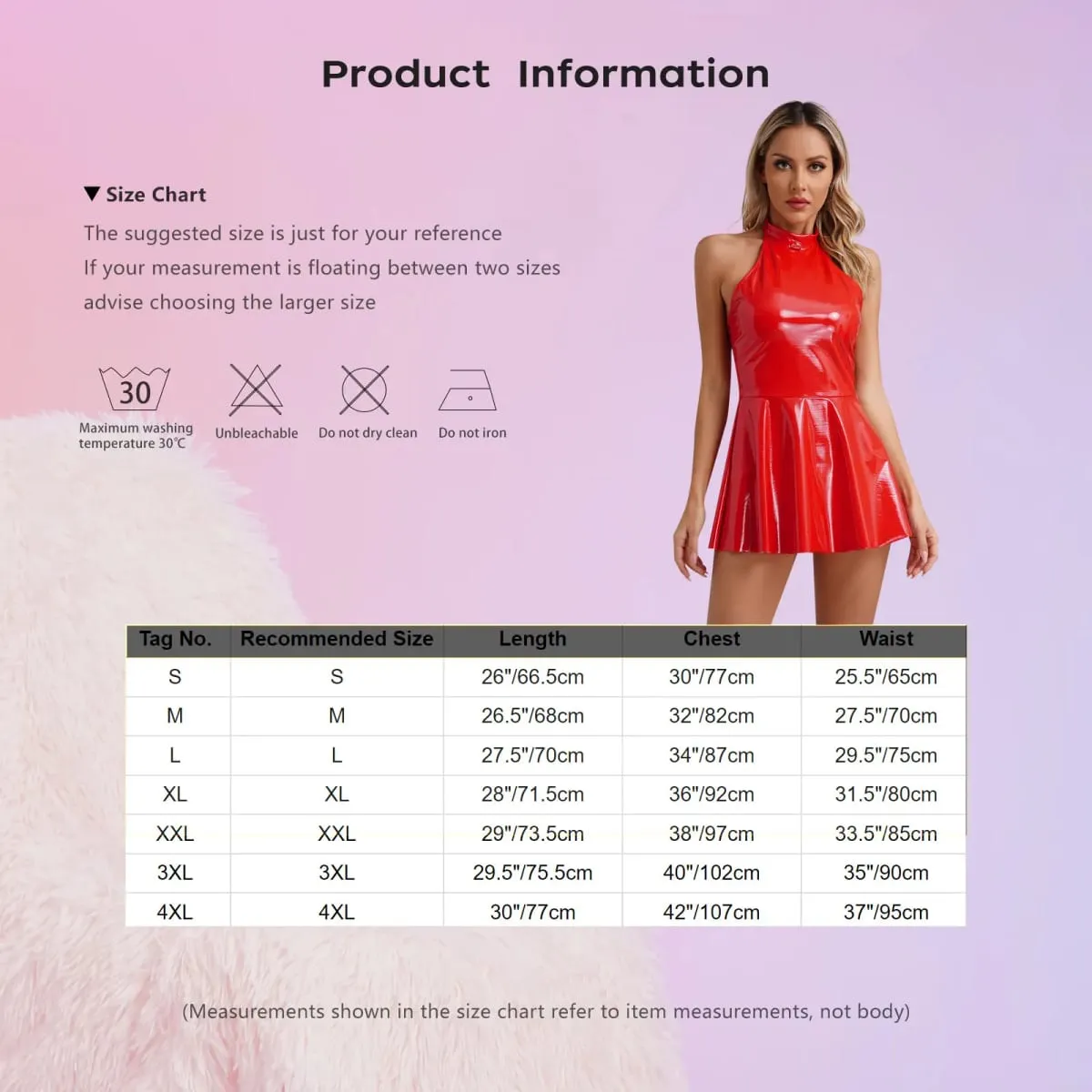 Fényes lakkbőr fényes mini A-vonalú latex ruha női swing szoknya Skater Bodycon mini ruha Rave Disco Party Clubwear — image 7