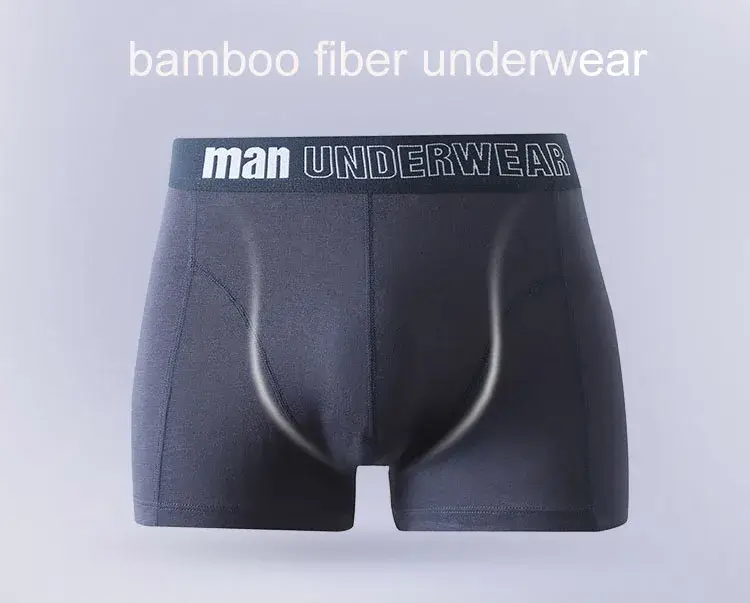 Plus size 5xl 6xl 7xl roupa interior de bambu dos homens boxers sexy calcinha verão fibra de bambu boxer briefs mid rise cuecas — image 1
