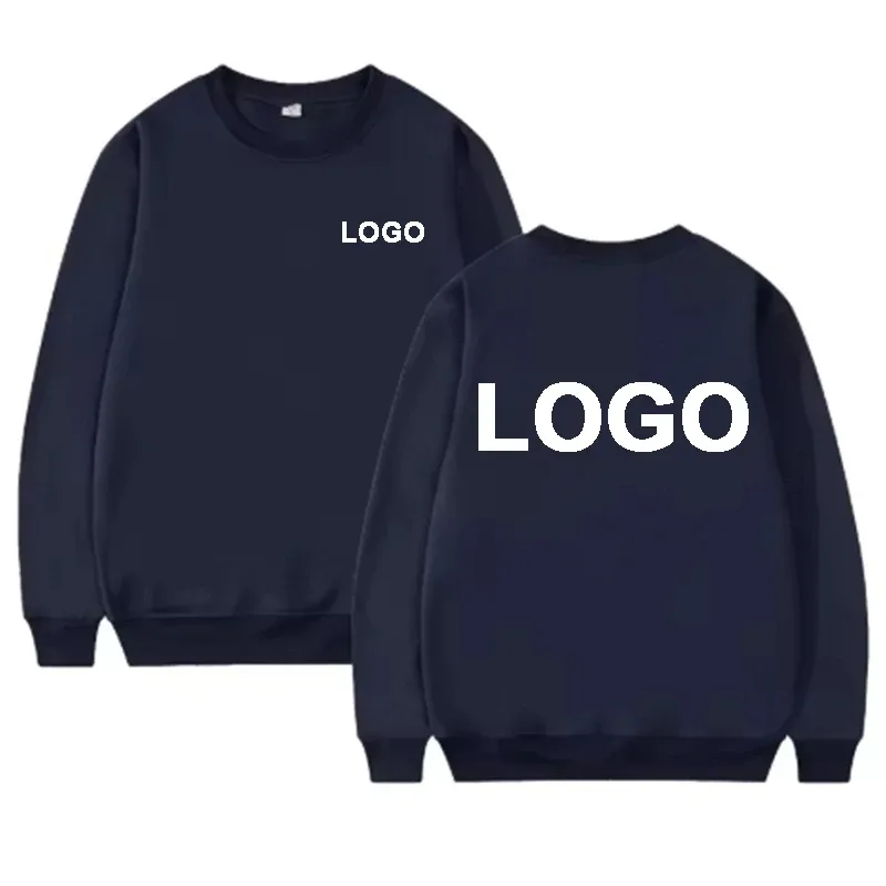 DIY Design Round Neck Hoodies Men Fashiong Customized Printed Loose Long Sleeve Pullover Women Casual Streetwear Sweatshirts — image 9