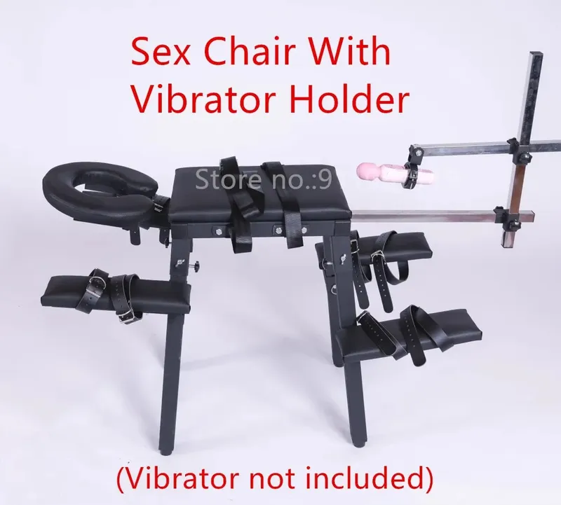 Nagy szexbútorok női maszturbáló géppel, vibrátor bilinccsel, bokabilincsel Bondage Gear szexjátékok nőknek, férfiaknak, felnőtteknek