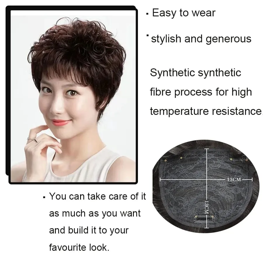 Bangs 3D Air Hair Bangs Edge κομμένο σε κτυπήματα Extended Hair Piece Bangs Περούκα Κόψτε επάνω Τριχόπτωση για να καλύψει τα γκρίζα μαλλιά Αύξηση όγκου — image 5