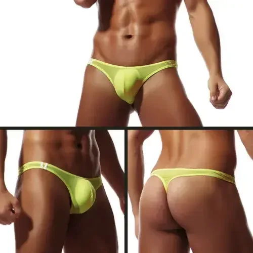 Men's Thongs G String Sexy Gay Sissy Underwear Briefs Man Jockstrap T Back Underpants Penis Pouch Breathable Panties — image 9