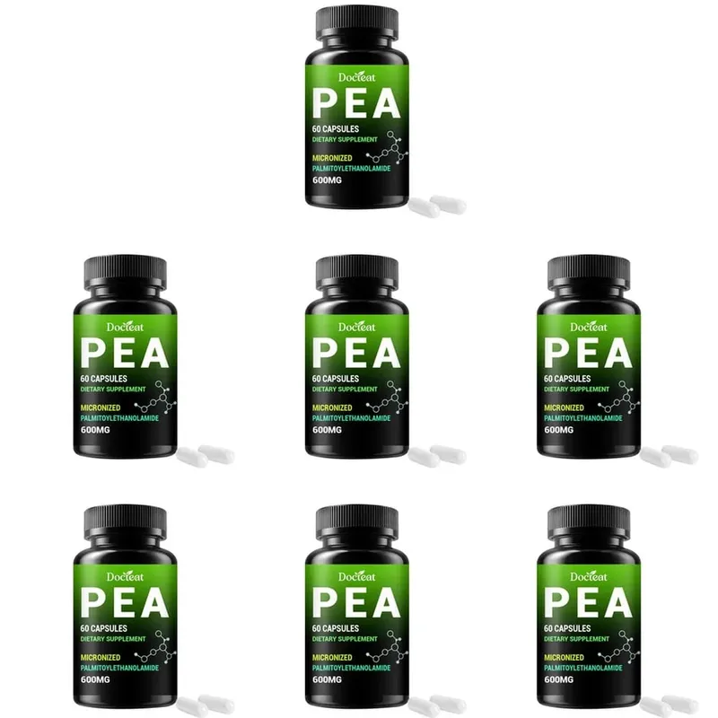 Κάψουλες Docteat PEA 600 mg Micronized Palmitoylethanolamide Supports Compound Balance Maintenance Comfort and Ease 60 κάψουλες — image 10