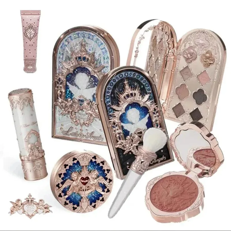 Συλλογή Flower Knows Little Angel Κουτί δώρου Μακιγιάζ Eyeshadow Blush Cream Matte Lipstick Full Kit All