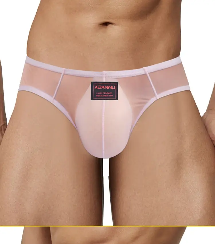 Summer Ice Silk Men Briefs 0.01mm Ultra-thin Mesh Underpants Transparent Breathable Sexy DeepV-back Butt-lifting Underwear M-XXL — image 15