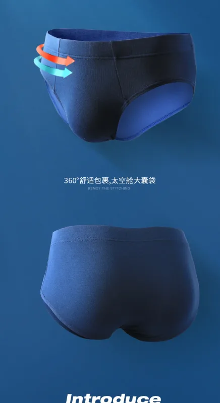Men's underwear, men's briefs, summer thin modal underpants, sexual charm, large-sized men's low-waisted breathable shorts — image 16