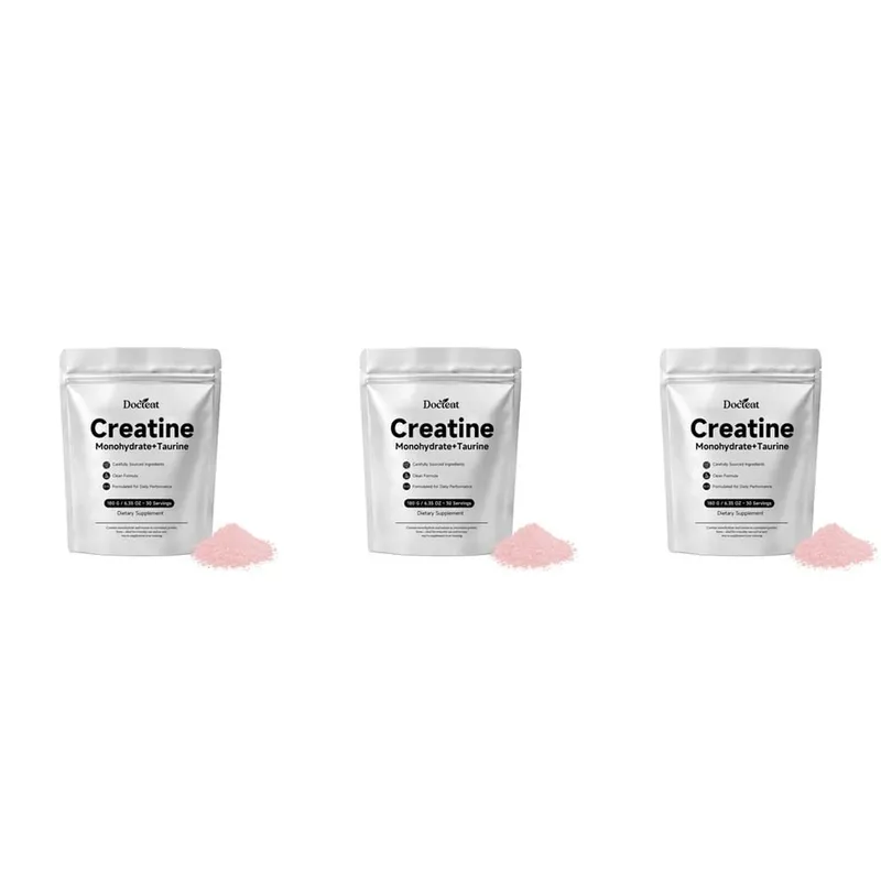 Docteat Creatine Monohydrate Powder with Taurine Muscle Performance & Energy Support for High-Intensity Capacity 30 Servings — image 9