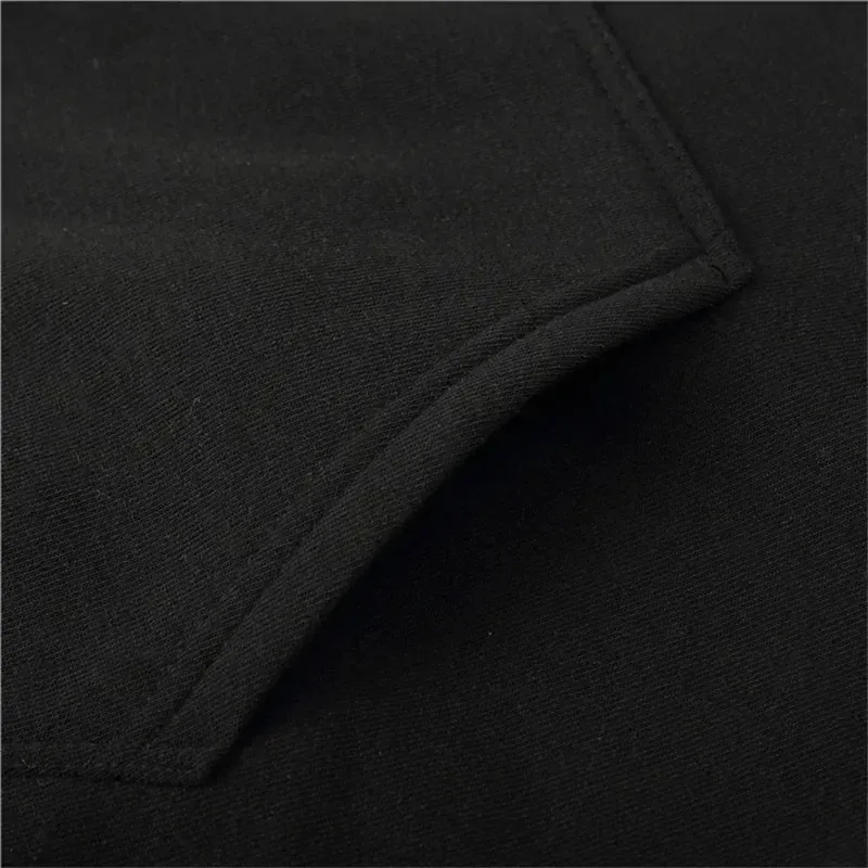 percetakan Model musim luruh musim sejuk Lelaki Fleece kalis angin Kapas Hangat Hoodie Besar Komuter Luaran Atasan Anjal Tinggi Lelaki