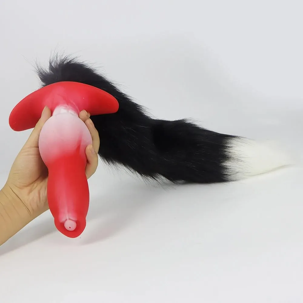Anális dugó farokkal BDSM felnőtt szex játék Cosplay 18+ anális műpénisz női férfiaknak szilikon puha dugó Meleg szexjátékok parti BDSM-hez — image 4