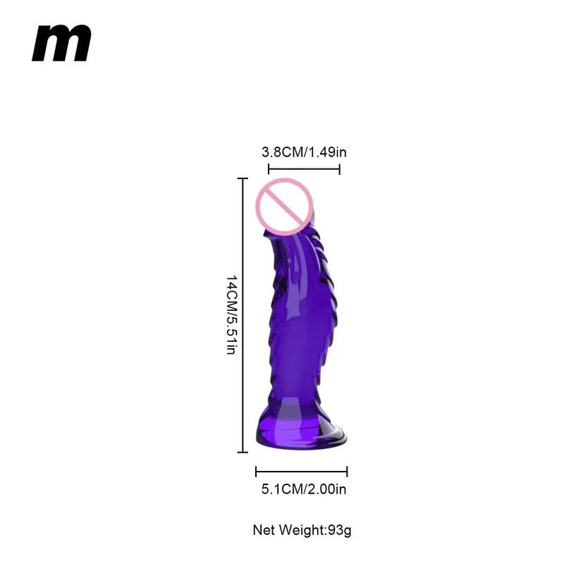 Crystal Clear Spiral Glass Dildo with Strong Suction Cup Base Transparent Realistic Anal Vaginal Sex Toy for Women Men Couples — image 12