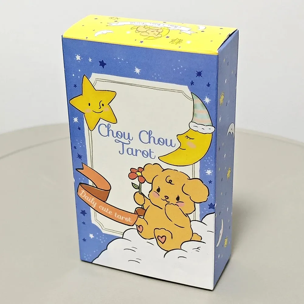 78 db Kawaii Tarot kártya 10,3*6 cm-es Chouchou Tarot Pakli